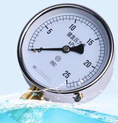 KMC-YE-100 drukmeter van roestvrij staal met IP65-beschermingsgraad en meetbereik -1KPa-205KPa