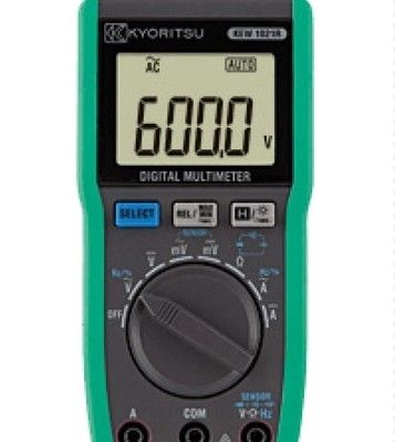 Kyoritsu 1021R digitale multimeter met open-lusspanning < 3,0 V en R03 (1,5 V) × 2 stroombron voor automatische bereikmeting