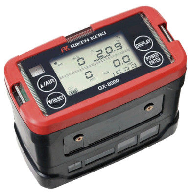 Riken Keiki GX-8000 Multi-gasdetector met thermisch geleidingsvermogen Digitaal LCD-scherm en waterdichte constructie
