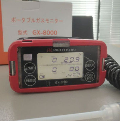 Riken Keiki GX-8000 Multi-gasdetector met thermisch geleidingsvermogen Digitaal LCD-scherm en waterdichte constructie