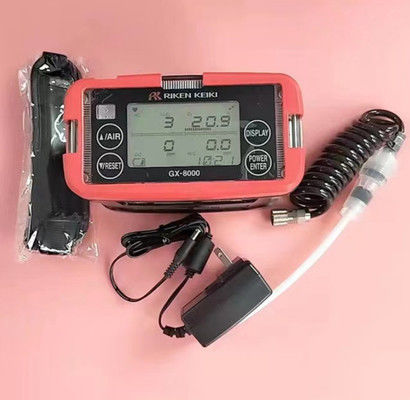 Riken Keiki GX-8000 Multi-gasdetector met thermisch geleidingsvermogen Digitaal LCD-scherm en waterdichte constructie