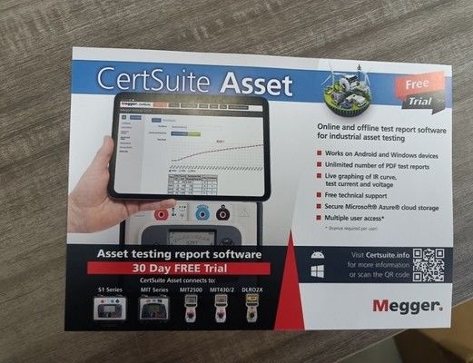 Megger MIT1025-UK isolatietester met uitgang, 20 Teraohms weerstand, 10kV Multi-Range testspanning