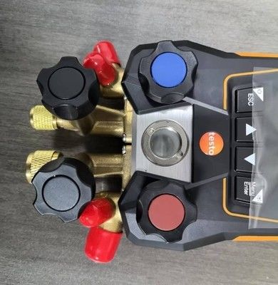 testo 557s Smart Vacuum Kit met slangen - Smart digitale manifold met draadloze vacuüm- en draadloze temperatuursonden en 4 slangensets