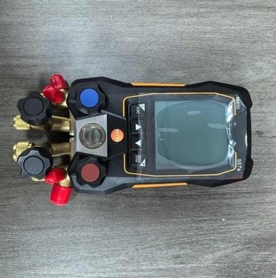 testo 557s Smart Vacuum Kit met slangen - Smart digitale manifold met draadloze vacuüm- en draadloze temperatuursonden en 4 slangensets