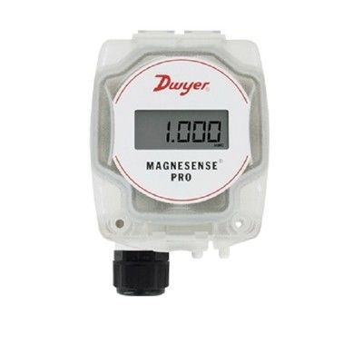 Dwyer MSX-W20-PA Magnesense Differencialdrukzender met tweerichtingsdrukgevoelige vierkantswortel-extractie en 4-20mA stroomuitgang