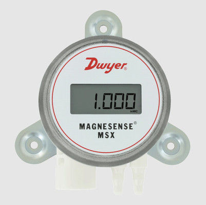 Dwyer MSX-W20-PA Magnesense Differencialdrukzender met tweerichtingsdrukgevoelige vierkantswortel-extractie en 4-20mA stroomuitgang