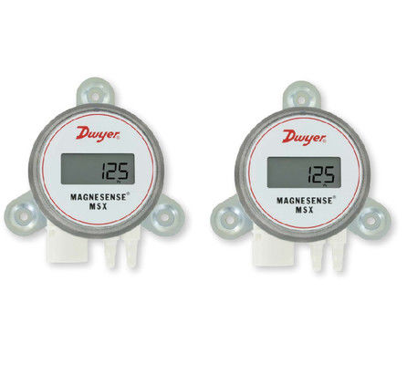 Dwyer MSX-W20-PA Magnesense Differencialdrukzender met tweerichtingsdrukgevoelige vierkantswortel-extractie en 4-20mA stroomuitgang