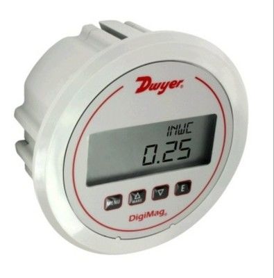 Dwyer DM-1000-serie DigiMag Digitale Differentiële Drukmeter met LCD-scherm, Temperatuurcompensatie en Multifunctiemeter