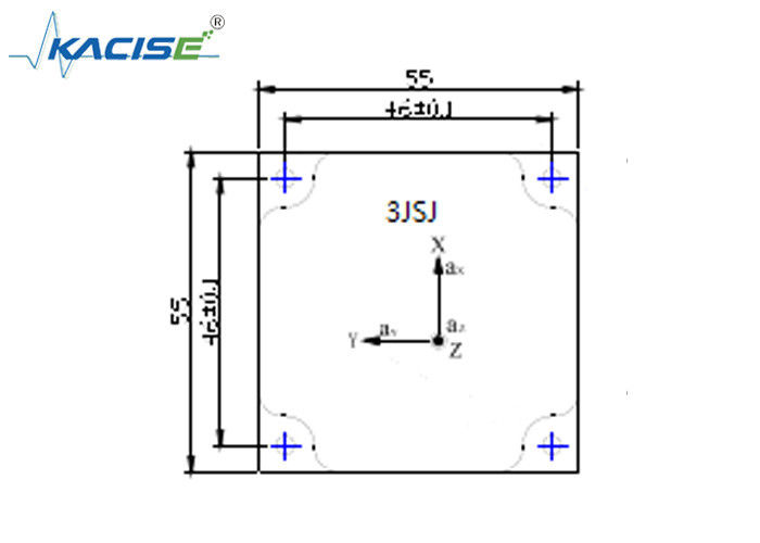 Triaxiale versnellingssensor met RS422-uitgangsbereik van ±10 g en groot temperatuurbereik voor automobieltoepassingen