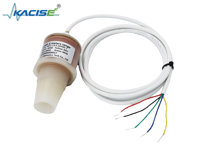 PVDF 5 m intelligente Ultrasone water niveau meter 5 V RS485 output liquide Niveau Sensor KUS600