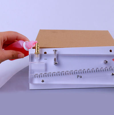 Hellende buismanometer Negatieve manometer met 0-200 Pa bereik ± 0,5% nauwkeurigheid voor brandtechniek