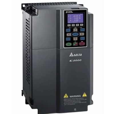 Delta VFD110C43A frequentieregelaar met veldgeoriënteerde besturing, ingebouwde PLC en groot LCD HMI-toetsenbord