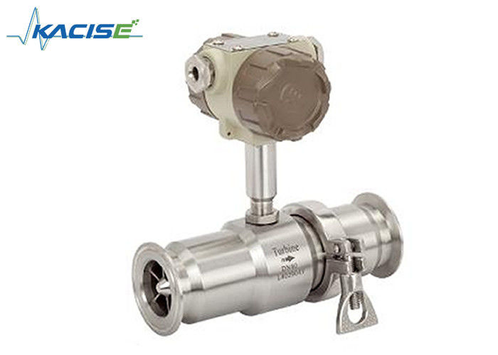 Hoge nauwkeurigheid puls analoge uitgang turbinestroommeter sanitair type voor olijfolie en palmolie