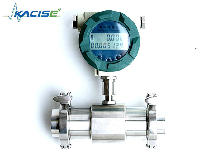 Hoge nauwkeurigheid puls analoge uitgang turbinestroommeter sanitair type voor olijfolie en palmolie