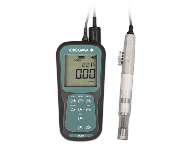 Draagbare geleidingsmeter SC92 met IP67 waterdicht, breed meetbereik en groot achtergrondverlichtingsdisplay