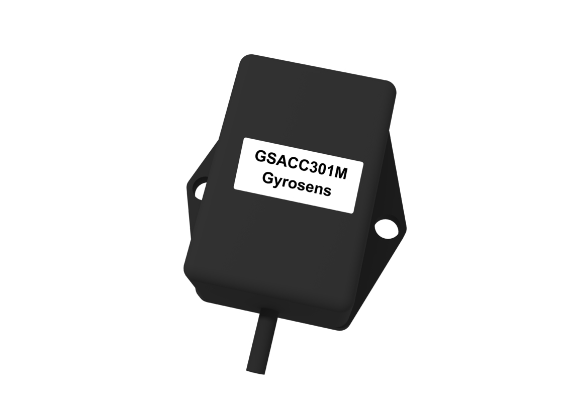 GSACC301M MEMS-versneller met een bereik van ±3 g, een resolutie van 0,001 g en een bandbreedte van ≥500 Hz voor stabiliteitscontrole van luchtvaartuigen