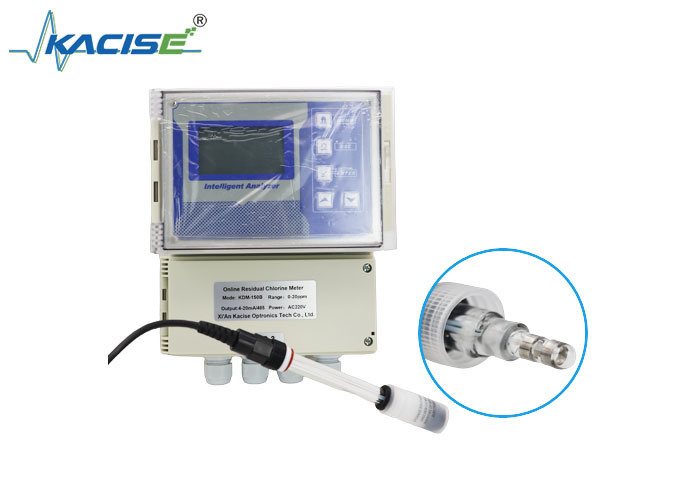 Wandmontage-residuële chloormeter met IP65- en IP68-bescherming en 4-20mA-uitgang voor vrije chloormeting