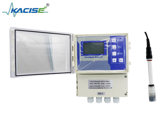 Wandmontage-residuële chloormeter met IP65- en IP68-bescherming en 4-20mA-uitgang voor vrije chloormeting
