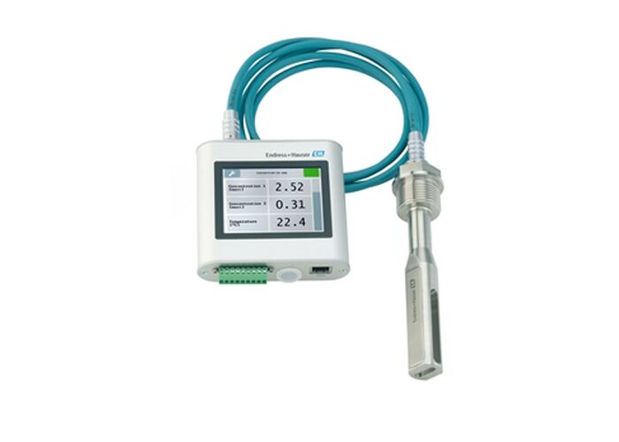 Teqwave I ultrasoonconcentratiemeter met een bereik van 0 tot 100 °C, maximale druk van 16 bar en TFT-kleuren touch display