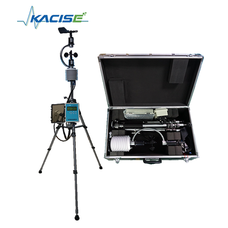 KQZ-BX Draagbare weerstation met volledig waterdicht ontwerp, ingebouwde batterij en opvouwbare/telescopische structuur